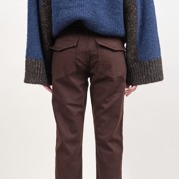 AMO Easy Army trouser Espresso 25 - Picture 4 of 9